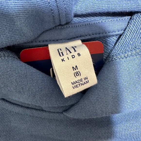 Gap Unisex Kid Size M (8) Blue 1969 San Francisco‎ Logo Hooded Sweatshirt NWT - Picture 8 of 10